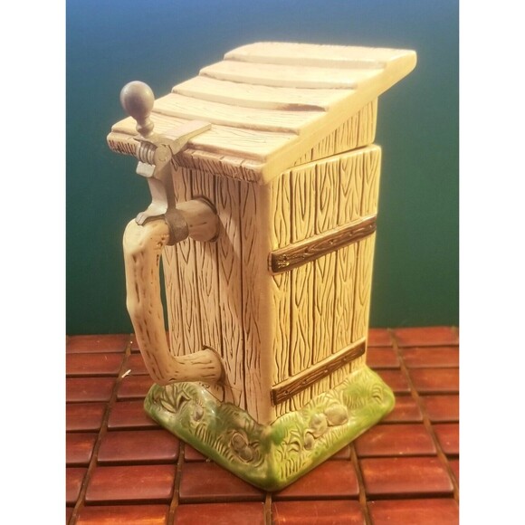 Vintage Gertz Outhouse Ceramic Stein Germany 8"x4.5"x4.5" - Picture 3 of 7